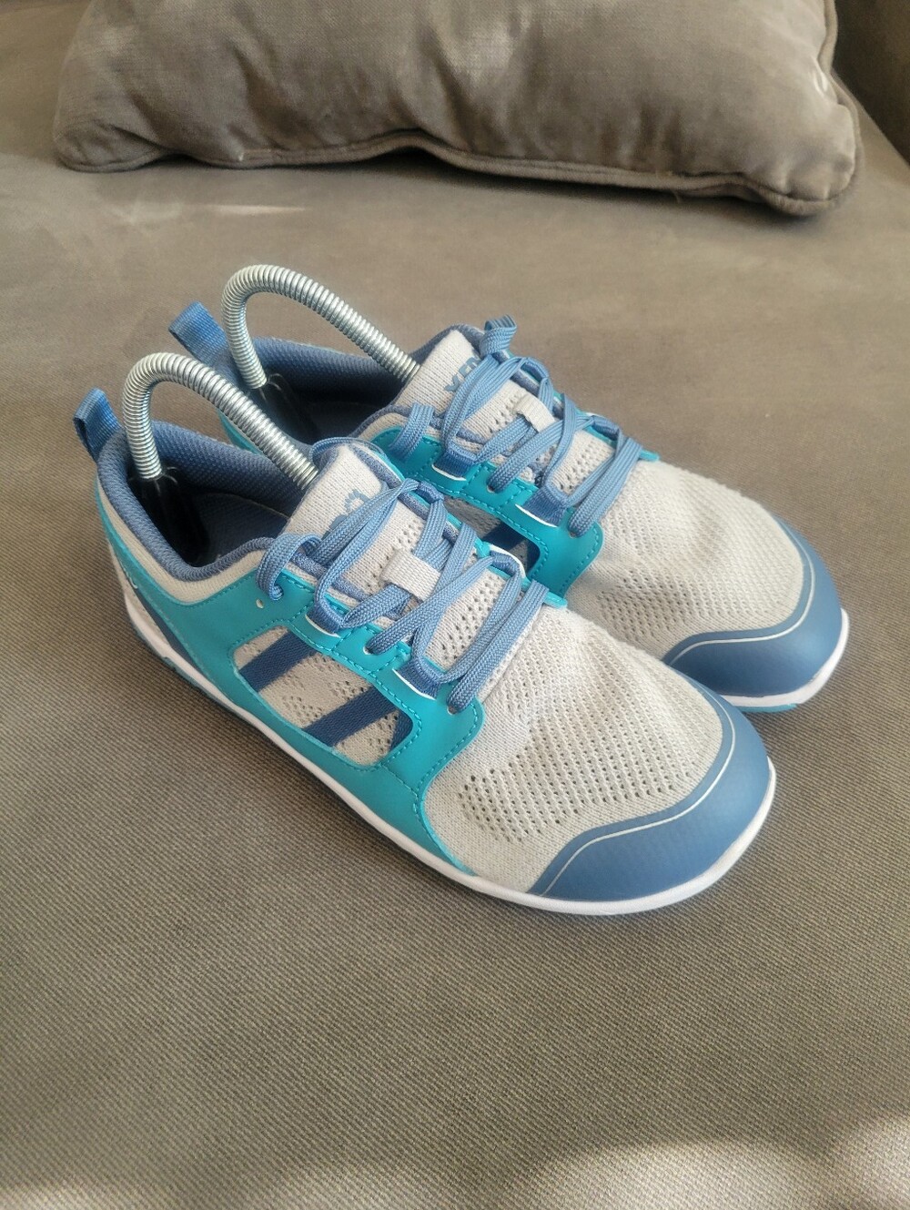 Xero Women Zelen Running Shoes Blue Grey Sustainable Barefoot Sneakers 8